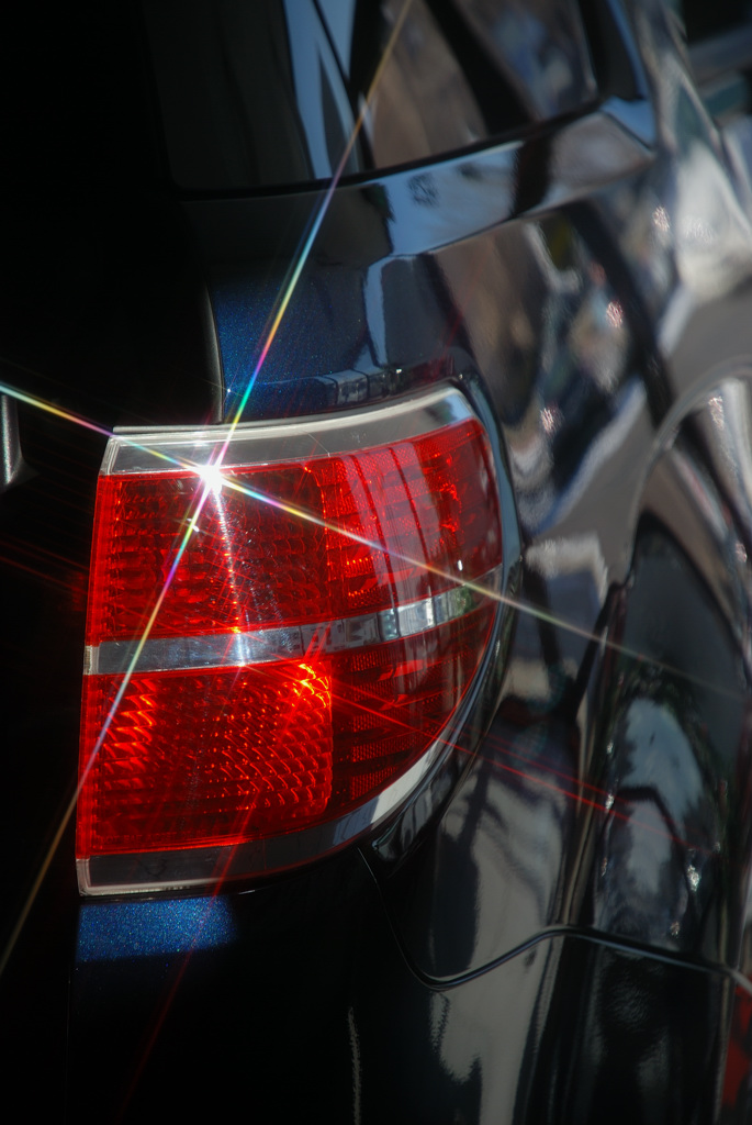 Look at the shiny new taillight! Look at the shiny new taillight!